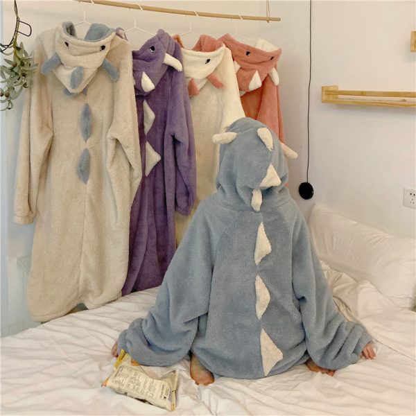 Women's Long Ears Hooded Pajamas Velvet
